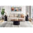 Carrera Oval Coffee Table with Top in Cherry and Base in Black
