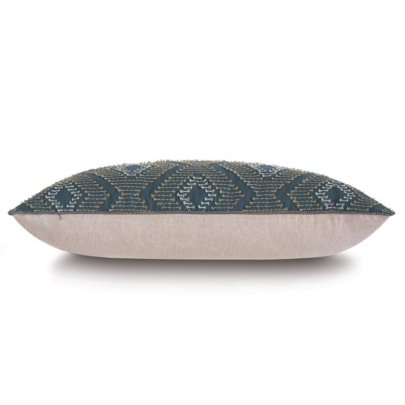 Trillium Polyester Sham, King, Slate/Cream