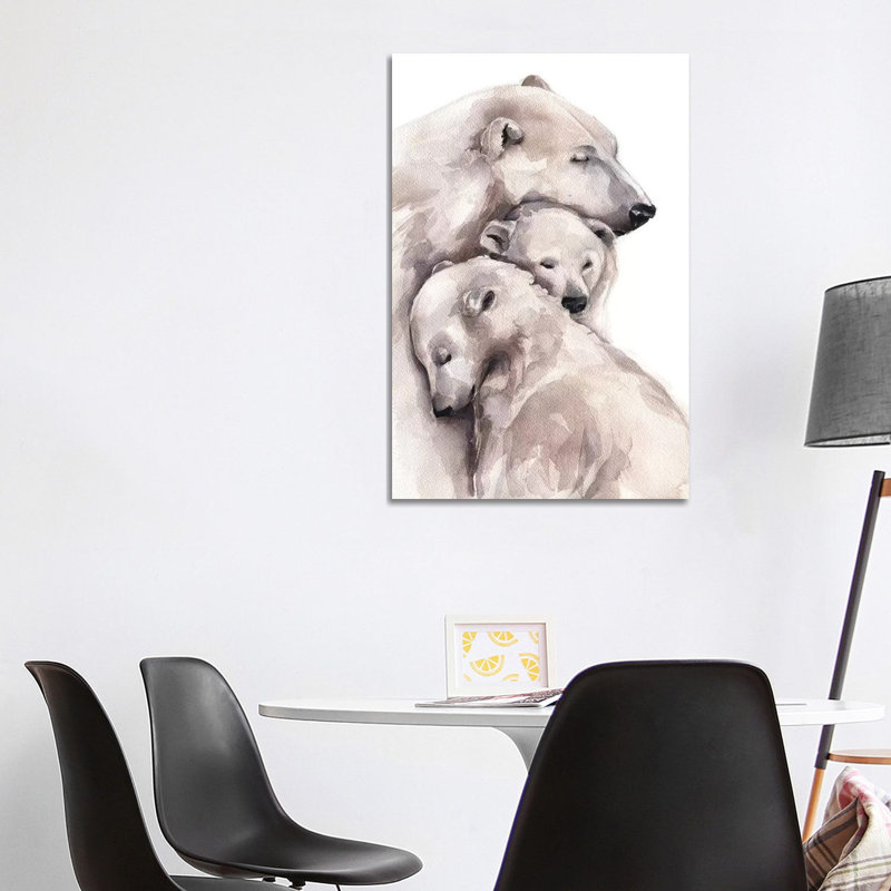 Polar Bear by Kira Balan - Wrapped Canvas Painting, 101.6 cm H x 66.04 cm W x 1.91 cm D
