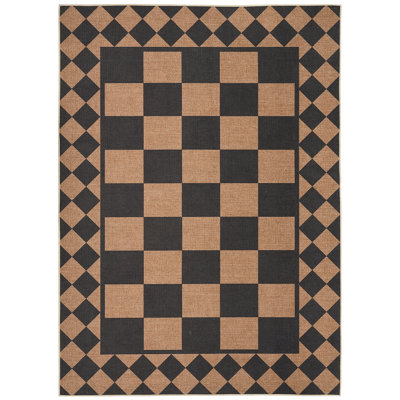 Tapis de patio imperméable à carreaux pour l'intérieur et l'extérieur