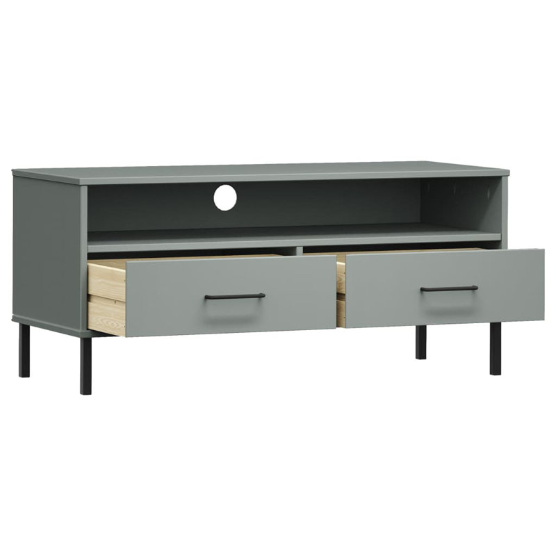Leathan TV Stand for TVs up to 43", Grey