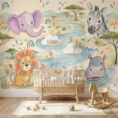 Papier peint safari Savanna