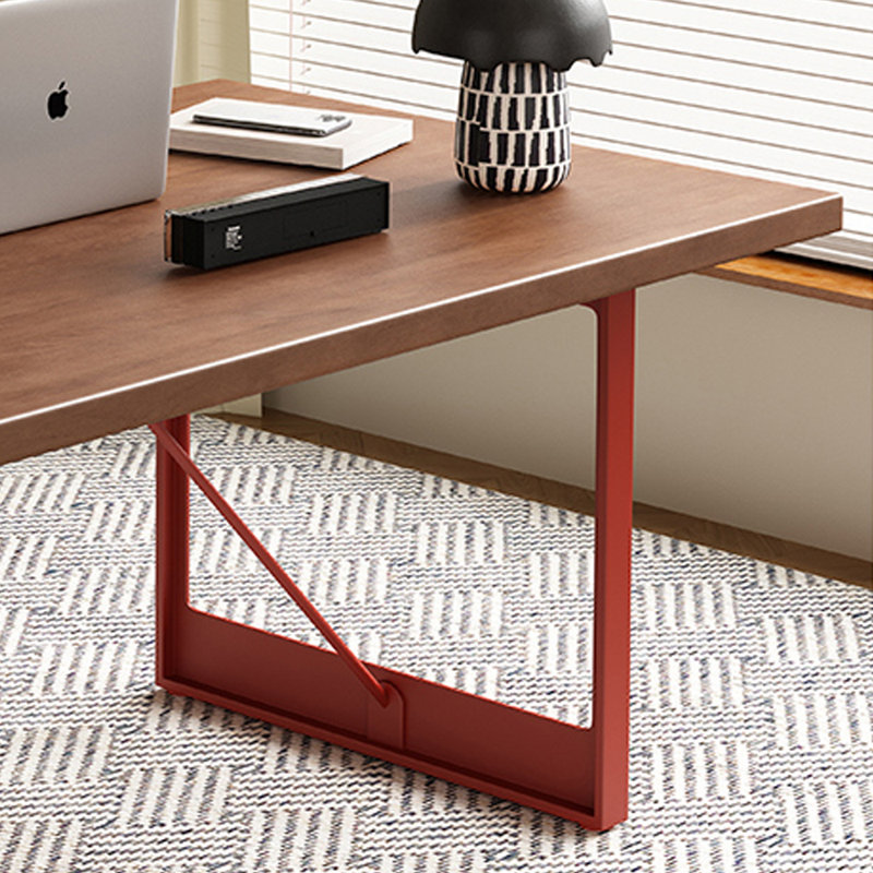 Bureau d'écriture rectangulaire à design rétro, H 29,52 po x l 55,11 po x P 27,55 po