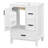 Modern Compact Vanity Cabinet With Ceramic Sink, Space-saving Storage