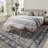 Vintage Washable Area Rug for Bedroom, Distressed Non-Slip Non-Shedding Floral Soft Throw Rugs for Living Room, Dining, Foyer 2'x6' (Brown)-637496305