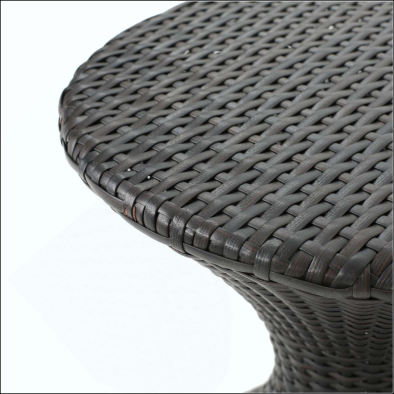 Outdoor Wicker Hourgla Side Table