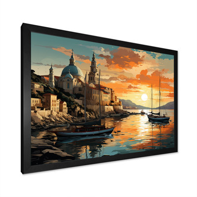 Italian Hidden Gems Coastline Sunset I - Italy Landscape Wall Art