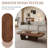 51" Modern Minimalist Double Leg Solid Wood Rectangular Coffee Tables For Living Room-573118152
