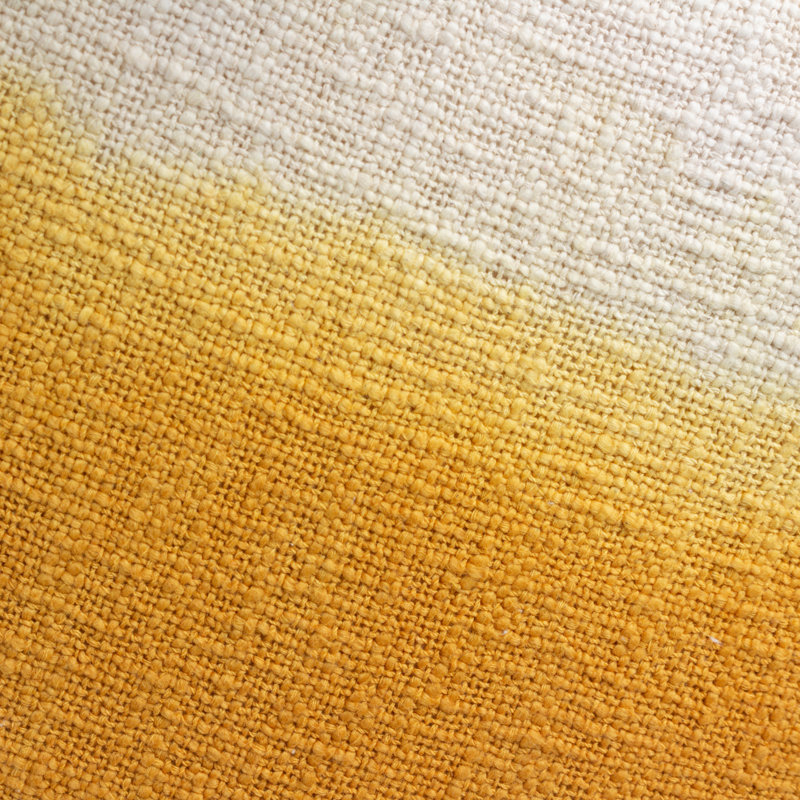 Square Throw Cushion, Ochre