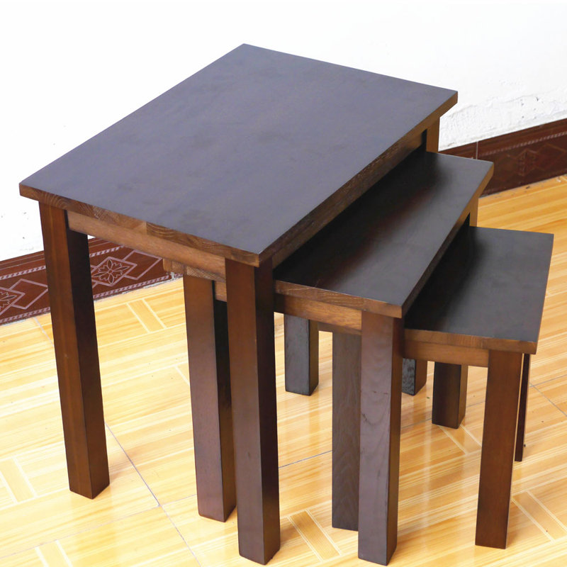 Salford Solid Wood Nesting Tables, Espresso