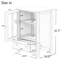 Buffet Buffet en blanc - Intérieur spacieux pour votre rangement et surface facile à nettoyer