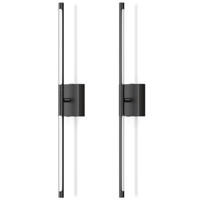 Appliques murales rechargeables à piles avec télécommande, lampes sans fil à DEL à intensité variable (ensemble de 2)
