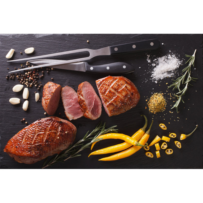 Meat With Spices by ALLEKO - Wrapped Canvas Print, 30cm H x 46cm W x 3.8cm D
