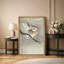 Œuvre japonaise au clair de lune, images d'oiseaux traditionnels, impression sur toile encadrée-123502172-123502175