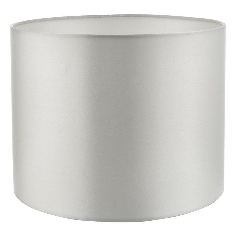 12cm H Silk Drum Lamp Shade, Ivory