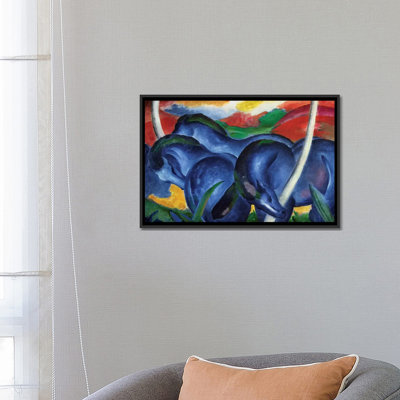 Reproduction d'art sur toile, «Big Blue Horses, 1911»
