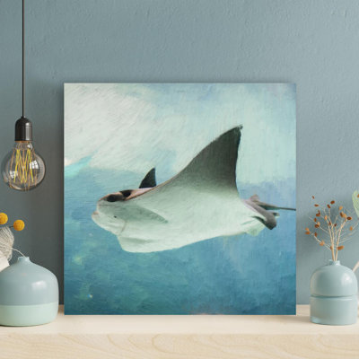 " Stingray Swimming " Painting Print
