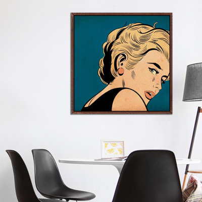 Girl With Red Earring by Joseph McDermott - Print on Canvas