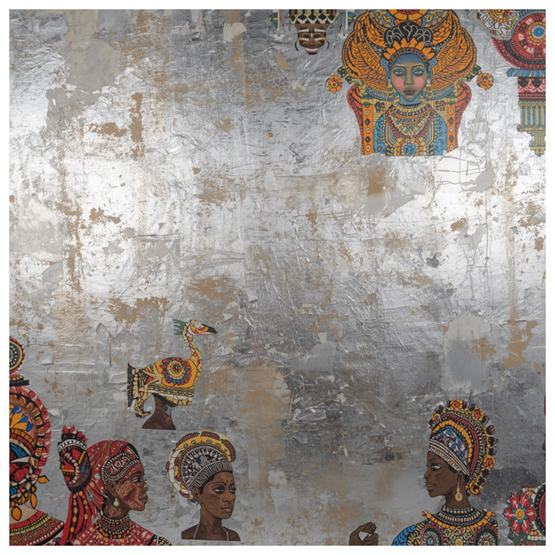 Coussins décoratifs d'inspiration africaine, 20 x 20 pouces
