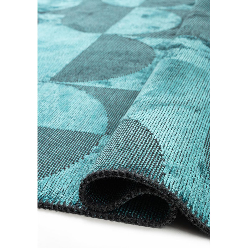 Modern Abstract Polka Dots Rug, Rectangle 6'7" x 8'3"