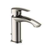 Single Handle Bathroom Faucet with Drain Assembly and Comfort Glide Technology