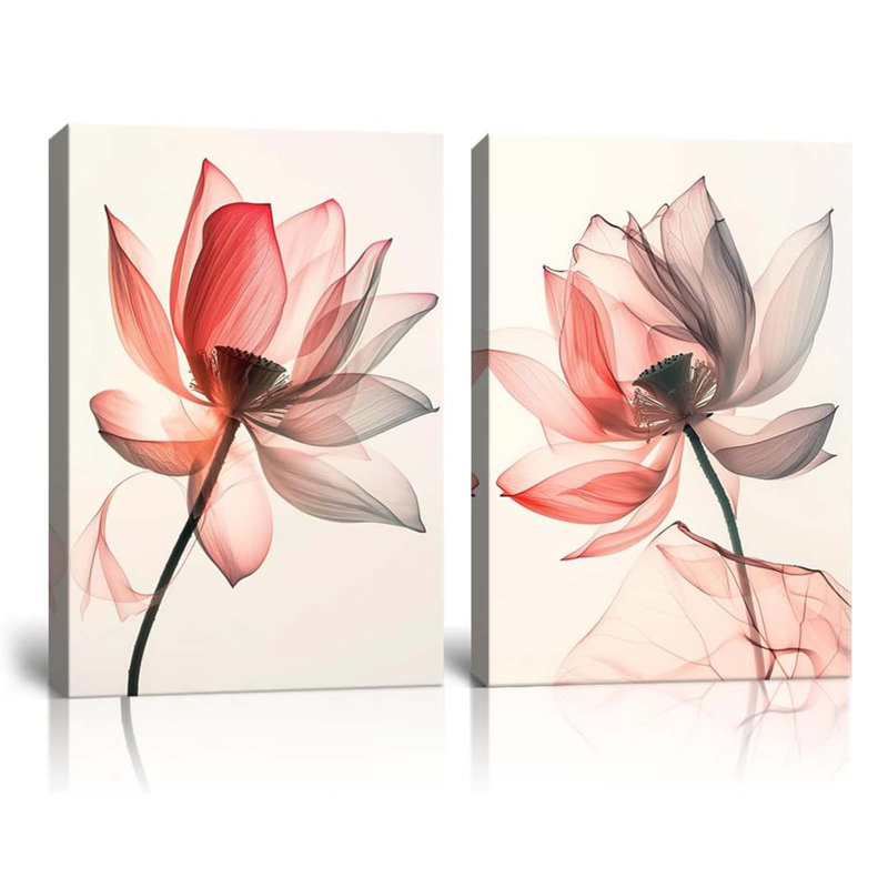 2 Piece Wrapped Canvas Wall Art