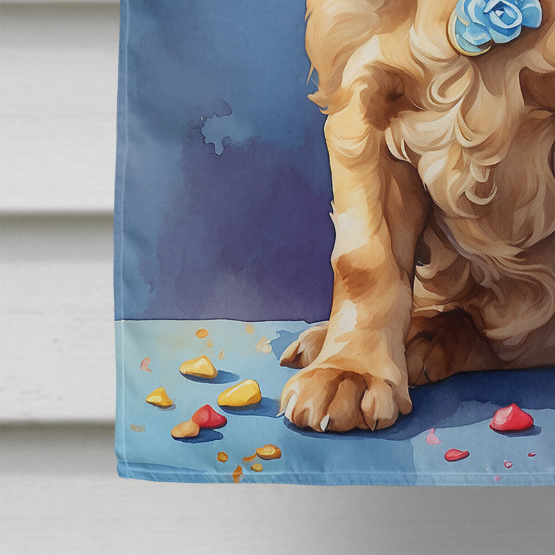 Drapeau «Happy Birthday House», Épagneul cocker