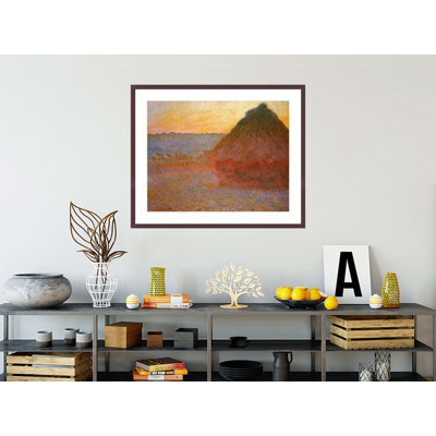 «Haystacks Impressions» par Claude Monet, impression giclée sur cadre