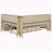 Full Size Wood Daybed with Storage Shelves