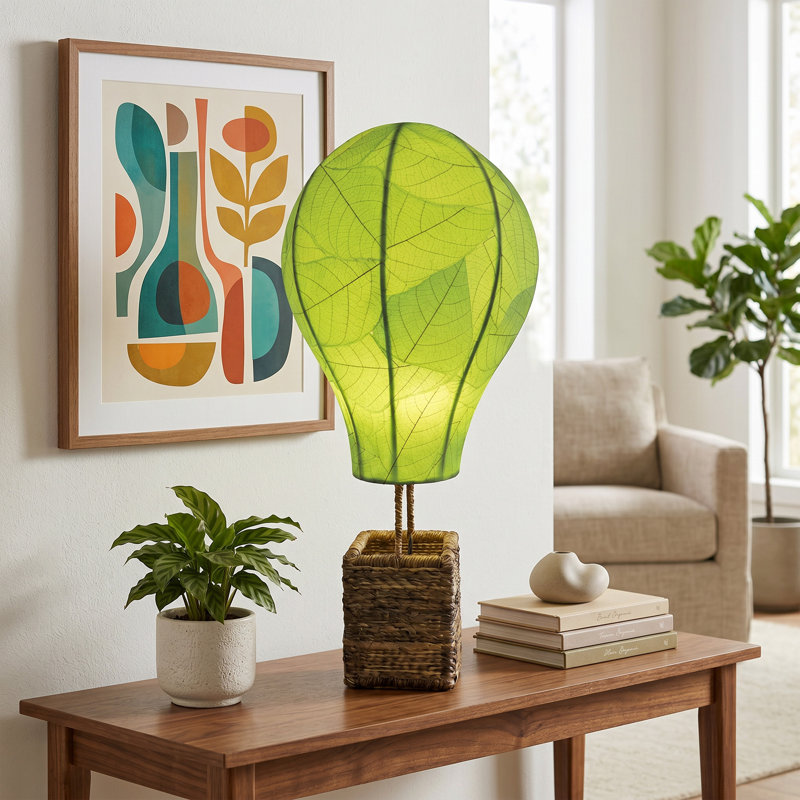  Hot Air Balloon Table Lamp Green, Green