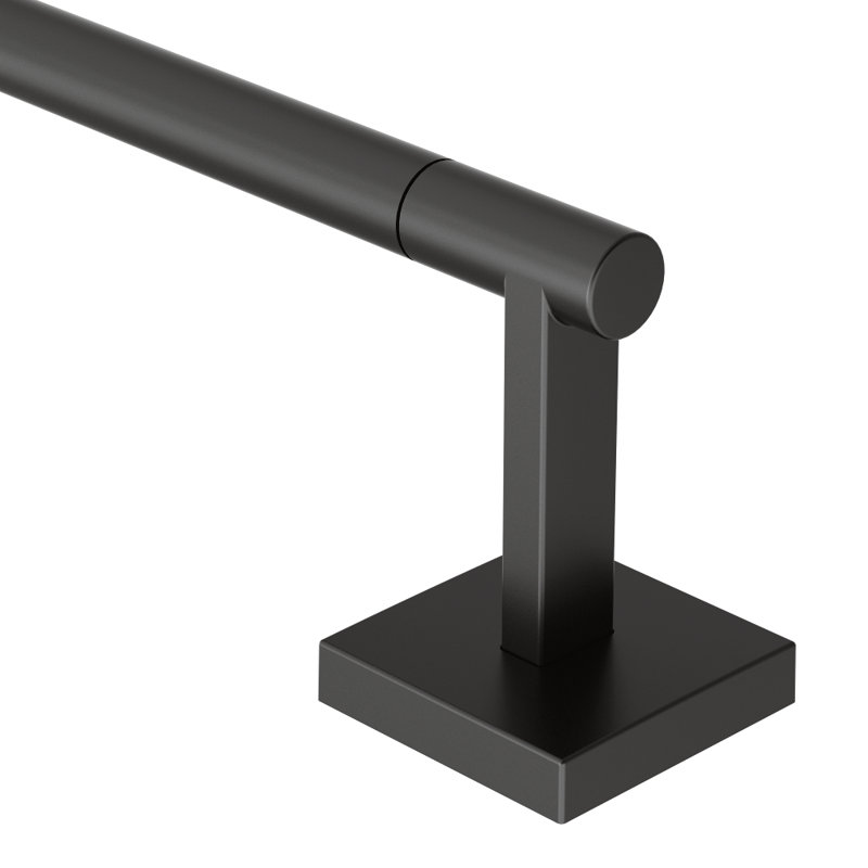 TRIVA 18" Wall Mounted Towel Bar, Matte Black