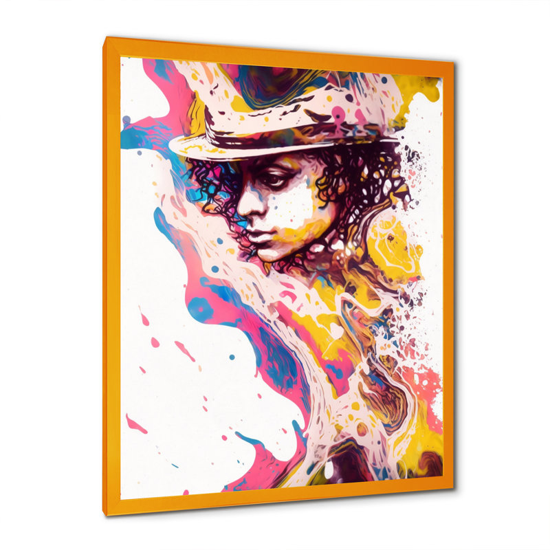 «Hollywood Musician IV», reproduction sur toile, H 20 po x l 12 po x P 1 po, Impression dorée sur toile encadrée