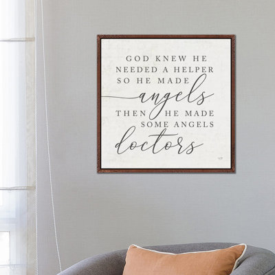 God Made Angel Doctors - Print on Canvas