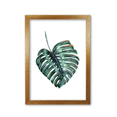 Monstera Leaf Full 1 Piece Wall Art