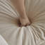 Canapé modulaire rembourré avec 2 places et repose-pieds, construction beige chenille rembourrée