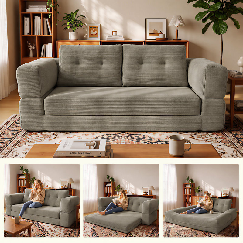 2 Seater Corduroy Sofa