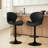  Swivel Upholstered Adjustable Height Bar Counter Stool with Metal Frame-278038284
