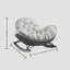 Chaise berçante moderne rembourrée-106038664
