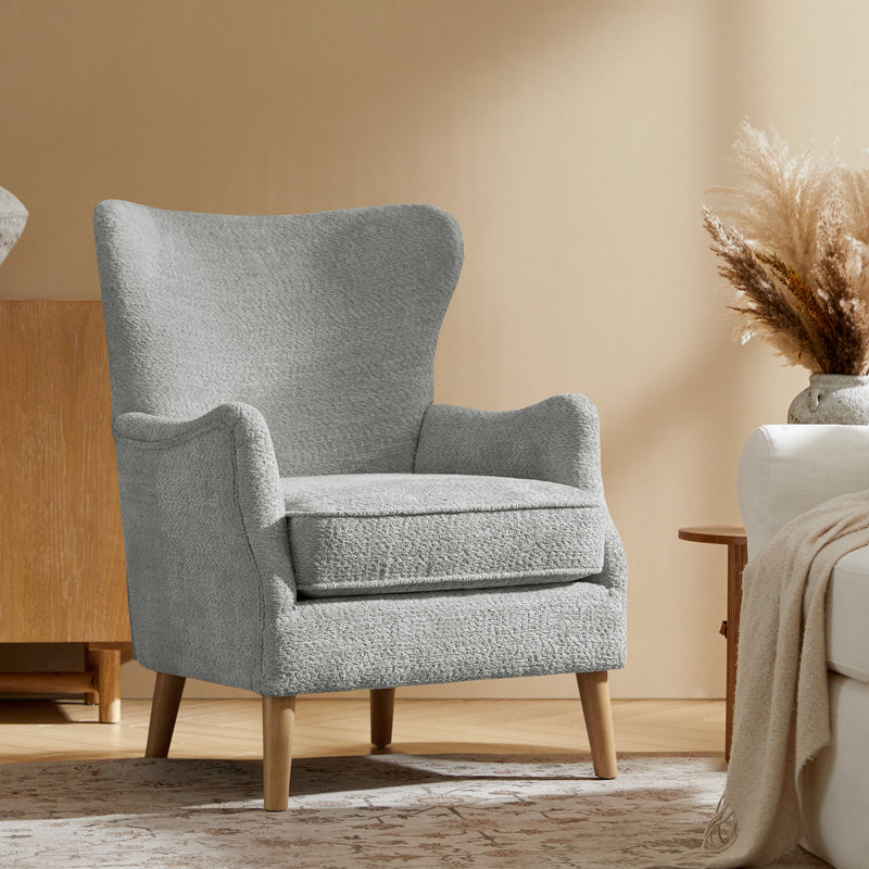 Upholstered Accent Chair, Grey