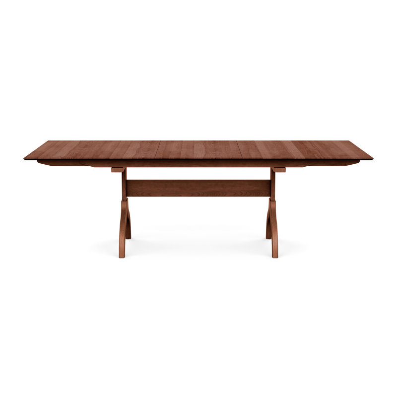 Sarah Four Leg Extension Table, Cognac Cherry, 66" L x 42" W