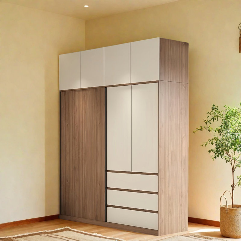 Petite garde-robe moderne et simple, H 94 po x l 63 po x P 24 po