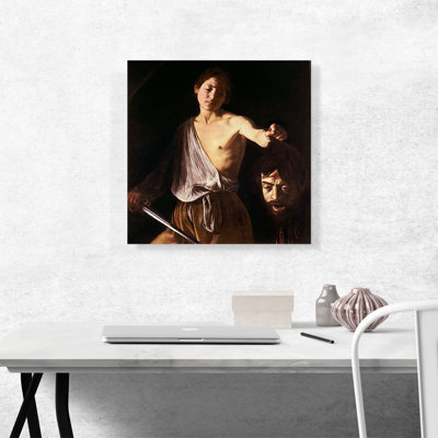 " David With The Head Of Goliath 1610 " by Caravaggio Painting Print