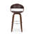 Mid-Century Modern Wooden Frame Swivel Bar Stool-1668439965