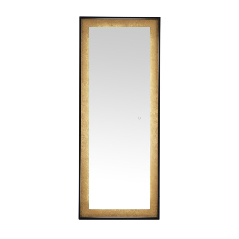 Klemperer Rectangle Metal Mirror, Gold/Black