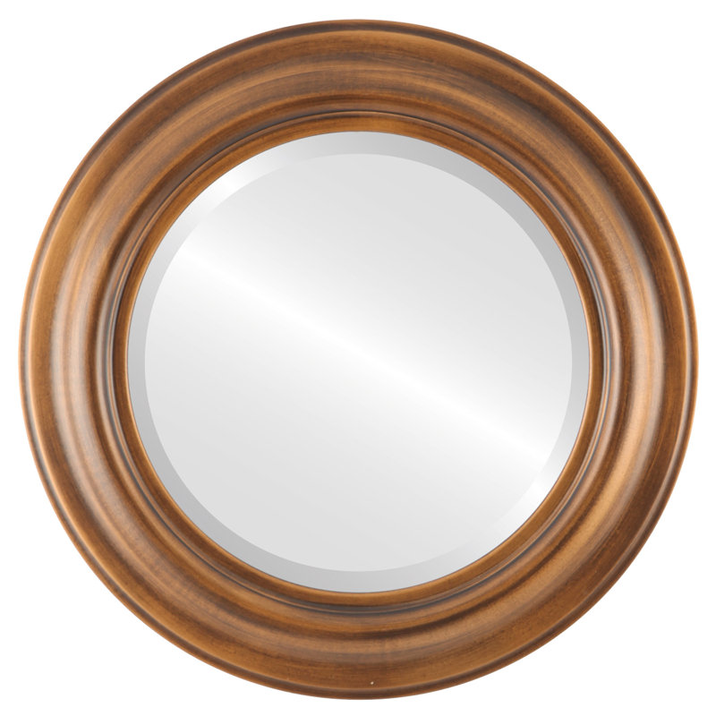 Miroir d'appoint, H 35 po x l 35 po, Coucher de soleil doré
