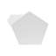 Ensemble de tables basses géométriques avec conception à deux tables flexibles, oxyde de magnésium blanc, largeur de 30,25 pouces