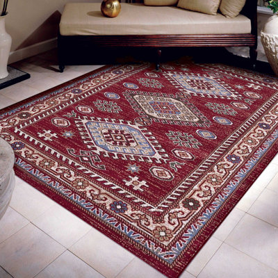 Tapis rouge à motif oriental Wisconsin
