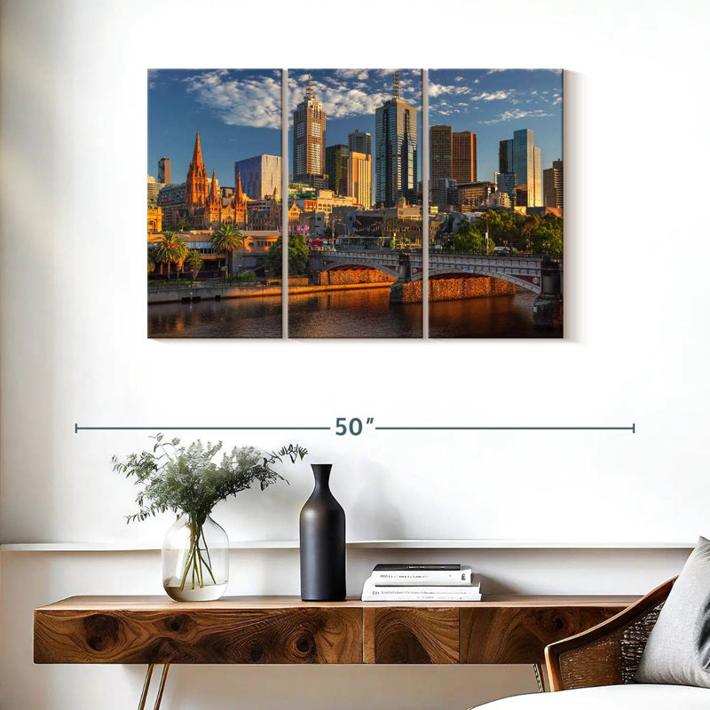 Melbourne In Summer, 24" H x 38" W