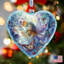 Holiday 5.5'' Handmade Glass Hanging Figurine Ornament