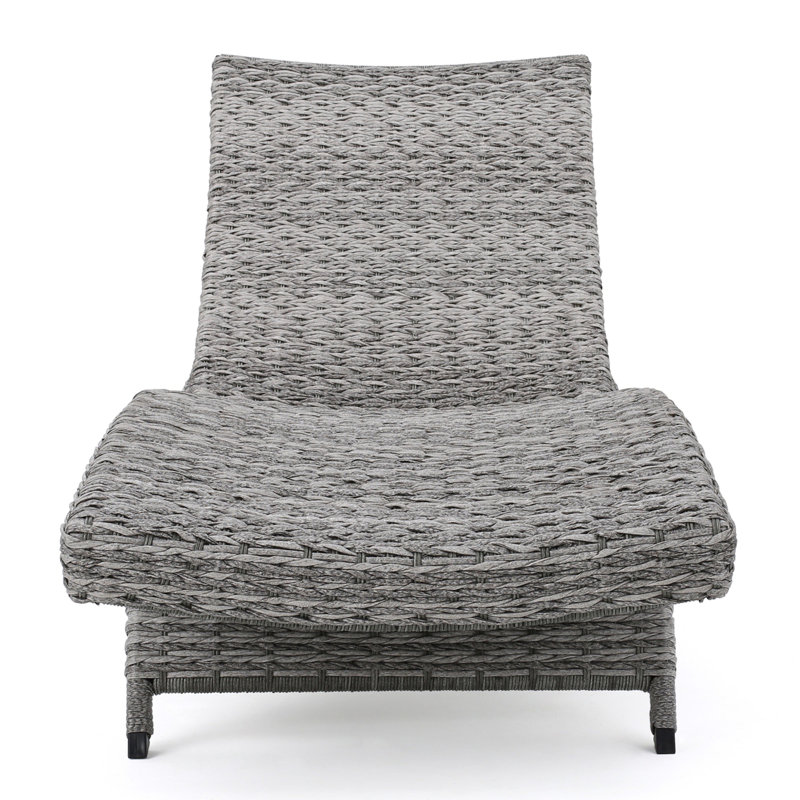 Chaise longue d'extérieur, Gris